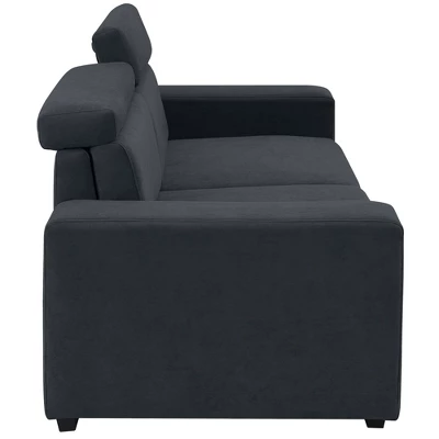 ModernLuxe 87" Velvet 2-Seater Sectional Sofa - Multi-Angle Adjustable Headrests 7 ModernLuxe 87" Velvet 2-Seater Sectional Sofa - Multi-Angle Adjustable Headrests - Image 5