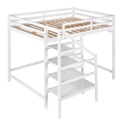 ModernLuxe Full Size Loft Bed with Integrated Staircase Storage & Safety Guardrails -Luxe Furniture Sale GUEST 1afeb3a3 f201 4c9a 85be 1c91189a0c59