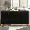 Modern Buffet Sideboard Cabinet With Metal Handles & Legs And Adjustable Shelves-ModernLuxe 2 Modern Buffet Sideboard Cabinet With Metal Handles & Legs And Adjustable Shelves-ModernLuxe -Luxe Furniture Sale GUEST 1b061606 f343 4a77 a71c 1692a9b47693