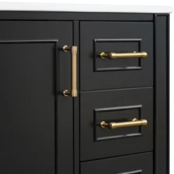 ModernLuxe 30" Freestanding Bathroom Vanity Cabinet with 3 Drawers and Gold Handles -Luxe Furniture Sale GUEST 1b840a4d 4c42 4734 83d0 b99b4c7b7732