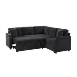 81.9" L-Shaped Sectional Sofa Bed, Chenille Upholstered Sofa With Pull-Out Sleeper & Hidden Storage - ModernLuxe 22 81.9" L-Shaped Sectional Sofa Bed, Chenille Upholstered Sofa With Pull-Out Sleeper & Hidden Storage - ModernLuxe -Luxe Furniture Sale GUEST 1be77312 b0d7 473b 8f14 4700e4e4dbcc