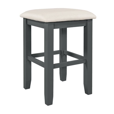 Rustic 3-Piece Counter Height Wood Dining Table Set With 2 Storage Drawers And 2 Stools-ModernLuxe 10 Rustic 3-Piece Counter Height Wood Dining Table Set With 2 Storage Drawers And 2 Stools-ModernLuxe - Image 8