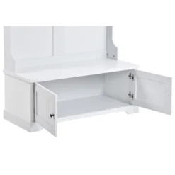 3-in-1 Design Hall Tree Entryway Bench With Shelves Cabinet And Four Hooks-ModernLuxe 29 3-in-1 Design Hall Tree Entryway Bench With Shelves Cabinet And Four Hooks-ModernLuxe -Luxe Furniture Sale GUEST 1ca87667 8adc 40ff a5ec b290b0f9702c