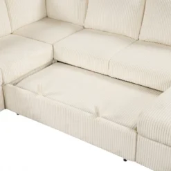 U-Shaped Modular Sofa With Storage Lounge Chair, 6-Seater Oversized Sofa With USB Interface - ModernLuxe -Luxe Furniture Sale GUEST 1cee6089 04c9 44ec b1af be1808aa7bb7