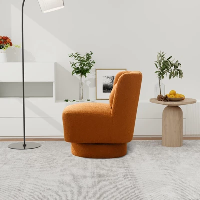 20.6" Modern Comfortable 360 Degree Swivel Accent Chair - ModernLuxe 5 20.6" Modern Comfortable 360 Degree Swivel Accent Chair - ModernLuxe - Image 3