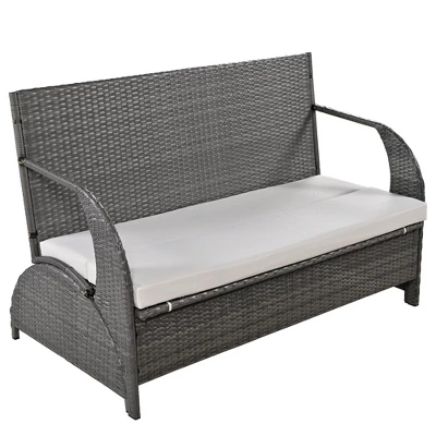 ModernLuxe 3-in-1 Convertible Outdoor Loveseat and 4-Seat Patio Dining Set 11 ModernLuxe 3-in-1 Convertible Outdoor Loveseat and 4-Seat Patio Dining Set - Image 9