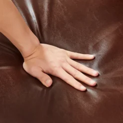 PU Leather Metal Frame Armchair With Non-slip Adsorption Feet And Back Cushion - ModernLuxe -Luxe Furniture Sale GUEST 20799049 eda0 42b8 9890 6cccb0f4aa81