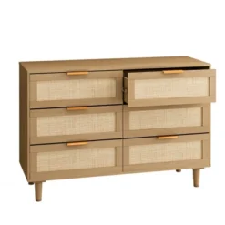 43.31" 6-Drawer Rattan Dresser For Living Room And Bedroom - ModernLuxe -Luxe Furniture Sale GUEST 209cebfb e5e8 43b1 a04f a4486b5e1ac7
