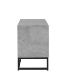 Modern Nightstand With Geometric Elements, Bedside Table With 2 Drawers, Cement Gray-ModernLuxe -Luxe Furniture Sale GUEST 20eee8bb b60a 45a0 868b b5ba59e5e15f
