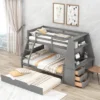 ModernLuxe Twin Over Full Bunk Bed with Integrated Desk and Trundle -Luxe Furniture Sale GUEST 21e3b9f6 857f 4494 8606 e2e435b44ea1