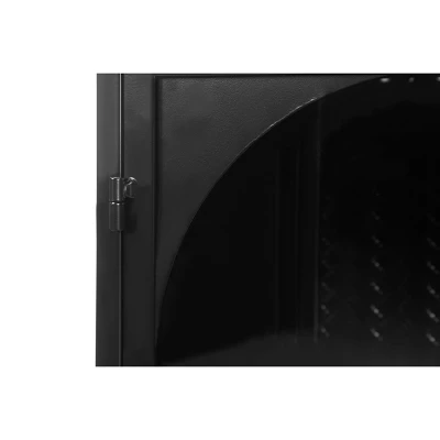 27.56" 3-Tier Storage Shelf Glass Door Wall Cabinet With Characteristic Woven Pattern - ModernLuxe 9 27.56" 3-Tier Storage Shelf Glass Door Wall Cabinet With Characteristic Woven Pattern - ModernLuxe - Image 7