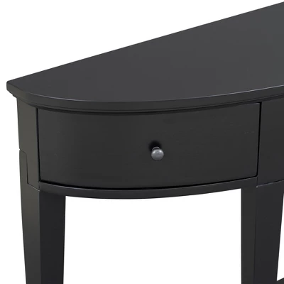 ModernLuxe Modern Curved Console Table with 3 Drawers and Storage Shelf 10 ModernLuxe Modern Curved Console Table with 3 Drawers and Storage Shelf - Image 8