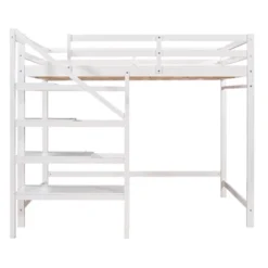 ModernLuxe Full Size Loft Bed with Integrated Staircase Storage & Safety Guardrails -Luxe Furniture Sale GUEST 2476148a 09e1 40ba 8145 ee065c45feb8