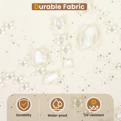 ModernLuxe 4-Piece Outdoor Sectional Sofa Set with Acacia Wood & Coffee Table 6 ModernLuxe 4-Piece Outdoor Sectional Sofa Set with Acacia Wood & Coffee Table - Image 4