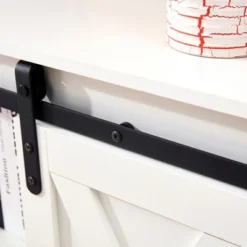 46.9'' Wooden Storage Cabinet With Two Sliding Barn Doors - ModernLuxe 19 46.9'' Wooden Storage Cabinet With Two Sliding Barn Doors - ModernLuxe -Luxe Furniture Sale GUEST 25bfbe65 ace1 46c7 975b 307833bc16ea