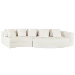 115.7" 4-Seater Chenille Modular Sofa Set, Curved Design Sofa Couch With 5 Pillows, No Assembly For Living Room & Bedroom - ModernLuxe -Luxe Furniture Sale GUEST 25efe711 c593 41ad ac60 7a2966fc16f1