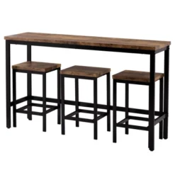 Counter Height Extra Long Dining Table Set With 3 Stools-ModernLuxe -Luxe Furniture Sale GUEST 2683e71d e9a2 4e55 ac40 a2858698d32d