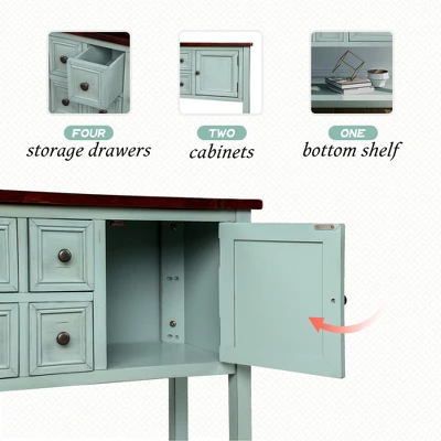 Modernluxe Cambridge Series Buffet Sideboard Console Table With Bottom Shelf 8 Modernluxe Cambridge Series Buffet Sideboard Console Table With Bottom Shelf - Image 6