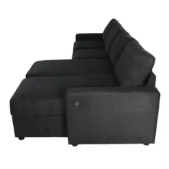 103.9"W Convertible U-Shaped Sectional Sofa With 2 Storage Chaises & 4 USB Ports For Living Room - ModernLuxe -Luxe Furniture Sale GUEST 27c5857d 1d56 4318 9e67 ea3bb0c6f736