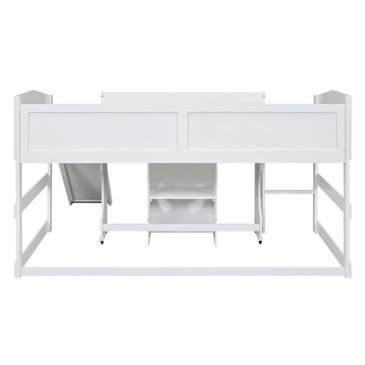 ModernLuxe Low Study Loft Bed with Portable Rolling Desk and Matching Chair 10 ModernLuxe Low Study Loft Bed with Portable Rolling Desk and Matching Chair - Image 8