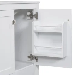 30"W Bathroom Vanity With Single Sink, Bathroom Storage Cabinet With 2 Doors And Drawer 4B - ModernLuxe 24 30"W Bathroom Vanity With Single Sink, Bathroom Storage Cabinet With 2 Doors And Drawer 4B - ModernLuxe -Luxe Furniture Sale GUEST 28f46e2f 33cc 4594 8b4f 5e717aded755