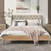 Queen Size Upholstered Wood Platform Bed-ModernLuxe -Luxe Furniture Sale GUEST 2947bb74 96b7 4cf6 b76b 93abb4f36537