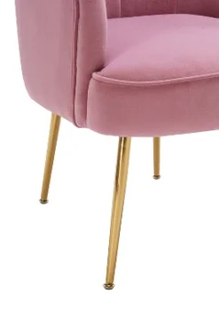 Modern Shell Shape Armchair Accent Chair With Gold Legs-ModernLuxe -Luxe Furniture Sale GUEST 296e0055 6de8 452f adc4 4cb895088ef5