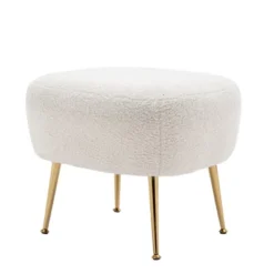 Modern Accent Chair, Teddy Short Plush Particle Velvet Armchair With Ottoman-ModernLuxe 18 Modern Accent Chair, Teddy Short Plush Particle Velvet Armchair With Ottoman-ModernLuxe -Luxe Furniture Sale GUEST 2a03c85d f519 449b 97f6 b8623701cdbb