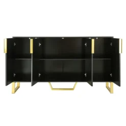 Modern Buffet Sideboard Cabinet With Metal Handles & Legs And Adjustable Shelves-ModernLuxe 19 Modern Buffet Sideboard Cabinet With Metal Handles & Legs And Adjustable Shelves-ModernLuxe -Luxe Furniture Sale GUEST 2a666e20 2818 48e2 a4d7 219b3ebdab48