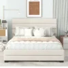 Queen Size Upholstered Platform Bed With Twin Size Trundle Bed And Two Drawers-ModernLuxe 1 Queen Size Upholstered Platform Bed With Twin Size Trundle Bed And Two Drawers-ModernLuxe -Luxe Furniture Sale GUEST 2b296111 b20e 4f6b 9b55 a31c8051625c