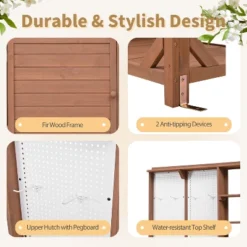 ModernLuxe Garden Potting Bench Table - Deluxe Outdoor Workstation with Pegboard & Storage -Luxe Furniture Sale GUEST 2b492ca0 ae04 4c41 953e 5c13b67fba54