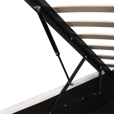 Upholstered Bed With LED Light, Bluetooth Player And USB Charging, Hydraulic Storage Bed In Velvet Fabric-ModernLuxe 11 Upholstered Bed With LED Light, Bluetooth Player And USB Charging, Hydraulic Storage Bed In Velvet Fabric-ModernLuxe - Image 9