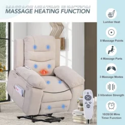 ModernLuxe Power Lift Recliner with Integrated Massage, Heat, and Infinite Positions -Luxe Furniture Sale GUEST 2c5aa274 f8a4 452a a572 5763c63d3f71