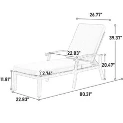 ModernLuxe Aluminium Cast Patio Chaise Lounge with Adjustable Backrest 18 ModernLuxe Aluminium Cast Patio Chaise Lounge with Adjustable Backrest -Luxe Furniture Sale GUEST 2ddac5d2 06d2 47cc ac9c 36d89ae011b4