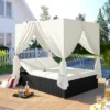ModernLuxe Outdoor Wicker Sunbed Daybed with Adjustable Backrest and Privacy Canopy 1 ModernLuxe Outdoor Wicker Sunbed Daybed with Adjustable Backrest and Privacy Canopy -Luxe Furniture Sale GUEST 2e540a5c b7d0 4b34 baa6 c195738f1a5e