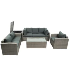 ModernLuxe 7-Piece Outdoor Wicker Sofa Set with Storage Box and Cushions 15 ModernLuxe 7-Piece Outdoor Wicker Sofa Set with Storage Box and Cushions -Luxe Furniture Sale GUEST 2e8ec920 29c7 46dd 8718 74ec7f919c39