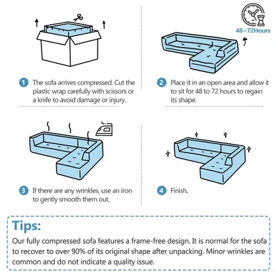 ModernLuxe 112.2"W Minimalist L-Shaped Modular Sofa Set in Chenille 11 ModernLuxe 112.2"W Minimalist L-Shaped Modular Sofa Set in Chenille - Image 9
