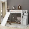 ModernLuxe Twin Loft Bed with Storage Stairs and Integrated Slide 1 ModernLuxe Twin Loft Bed with Storage Stairs and Integrated Slide -Luxe Furniture Sale GUEST 2f07d15d 12ec 483c 9e93 7613b49fe62e