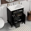ModernLuxe 24" Bathroom Vanity with Ceramic Sink and Flip Drawer Storage 2 ModernLuxe 24" Bathroom Vanity with Ceramic Sink and Flip Drawer Storage -Luxe Furniture Sale GUEST 3053c18d 7bf4 4e0f 932b cda50ef5fa19