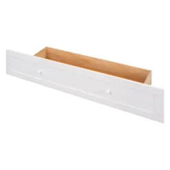 Queen Size Mobile Murphy Bed With Drawer And Little Shelves On Each Side, White - ModernLuxe -Luxe Furniture Sale GUEST 3197daa8 9203 4478 ae75 f029af0abc9e