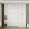 Full/Twin Size Murphy Bed Wall Bed Frame, Wood Storage Cabinet Bed With Lockers, Drawers And Wardrobes, White -ModernLuxe 2 Full/Twin Size Murphy Bed Wall Bed Frame, Wood Storage Cabinet Bed With Lockers, Drawers And Wardrobes, White -ModernLuxe -Luxe Furniture Sale GUEST 3210eedb 3cf8 403e 97f2 a59a505073d0
