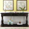 64"L Extra-thick Console Table With Drawers And Shelf-ModernLuxe 2 64"L Extra-thick Console Table With Drawers And Shelf-ModernLuxe -Luxe Furniture Sale GUEST 3325ec2b 1ca6 403a 939a 44d8209b592d