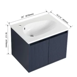 ModernLuxe Floating Bathroom Vanity - Unique Drop-Shaped Resin Sink -Luxe Furniture Sale GUEST 333894db 98be 42af 9280 ad35dae9f0b4