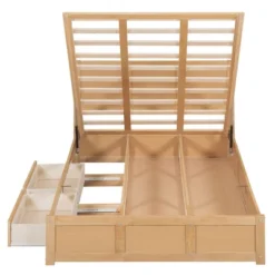 Wood Platform Bed With Underneath Storage And 2 Drawers-ModernLuxe 22 Wood Platform Bed With Underneath Storage And 2 Drawers-ModernLuxe -Luxe Furniture Sale GUEST 335927f6 a685 4828 b3c0 205a675e0b4a