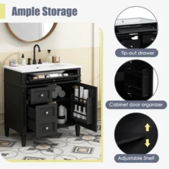 ModernLuxe 30-Inch Bathroom Vanity with Ceramic Sink and Smart Storage 12 ModernLuxe 30-Inch Bathroom Vanity with Ceramic Sink and Smart Storage -Luxe Furniture Sale GUEST 341b91ed 9f7e 49a2 a3d4 a1bc844a3b54