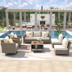 ModernLuxe 8-Piece Wicker Patio Set with Swivel Rocking Chairs 31 ModernLuxe 8-Piece Wicker Patio Set with Swivel Rocking Chairs -Luxe Furniture Sale GUEST 3467b911 ff04 4f6b a3b2 aa6347922373