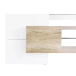 Versatile TV Stand For TVs Up To 80" With 2 Lighted Glass Shelves And LED Color Changing Lights - ModernLuxe -Luxe Furniture Sale GUEST 3592d7a9 9f45 4e1e b0bc f9947cd3715d