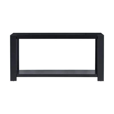 59.8"W Minimalist Console Table With Bottom Shelf And 4 Legs, Entryway Table 4B - ModernLuxe 6 59.8"W Minimalist Console Table With Bottom Shelf And 4 Legs, Entryway Table 4B - ModernLuxe - Image 4