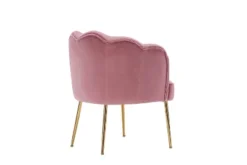 Modern Shell Shape Armchair Accent Chair With Gold Legs-ModernLuxe -Luxe Furniture Sale GUEST 35e5ea06 9688 4573 a294 a532f8db32ec