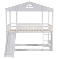 ModernLuxe Twin Over Twin House Bunk Bed with Convertible Slide and Ladder -Luxe Furniture Sale GUEST 364ee82c 7875 4aec 92d1 0f8176f78e9a